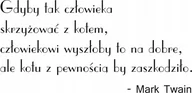 Naklejki na ścianę - Napis na ścianę naklejka 150x75cm wybór koloru cytat - Mark Twain - 137 - miniaturka - grafika 1