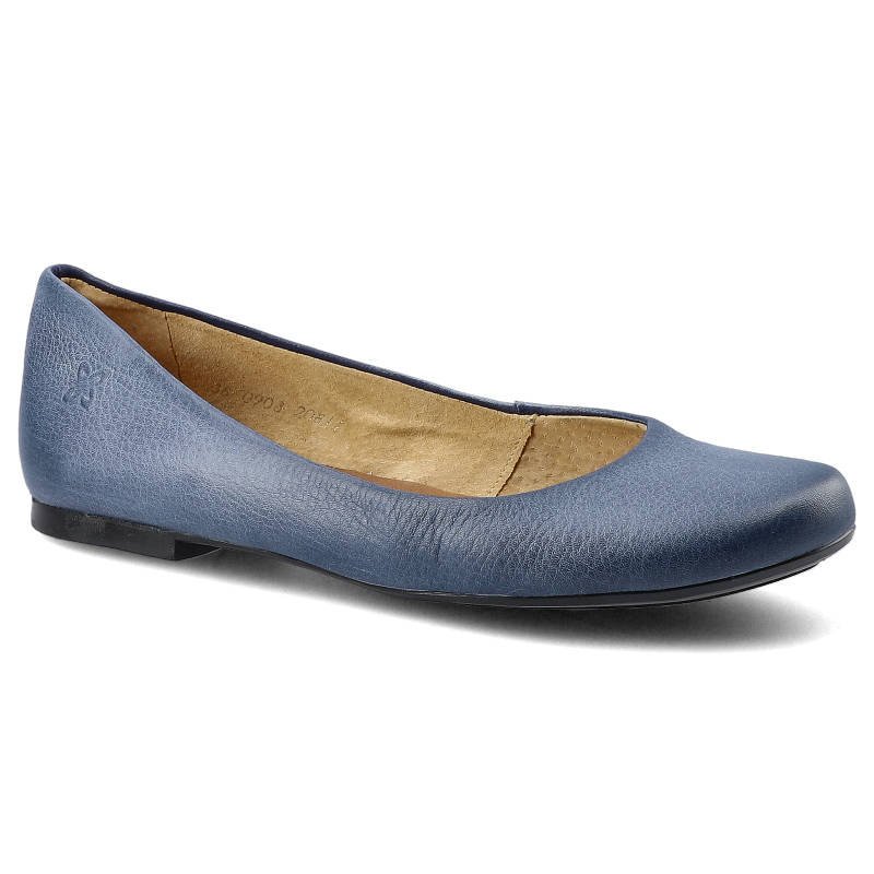 Maciejka, Baleriny, 00903-28/00-1 Granat Na Jeans, rozmiar 37