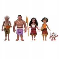 Lalki dla dziewczynek - DISNEY MOANA VAIANA zestaw małych lalek + akcesoria do zabawy JBT77 - miniaturka - grafika 1