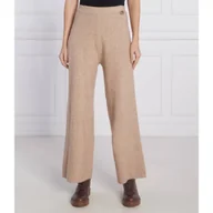 Spodnie damskie - Liu Jo Rose Spodnie dzianinowe | Regular Fit | z dodatkiem wełny - miniaturka - grafika 1