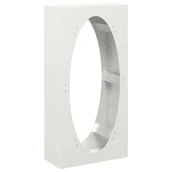 Wózki magazynowe - vidaXL Stojak na drewno opałowe biały Stal walcowana na zimno - miniaturka - grafika 1