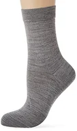 Skarpetki damskie - FALKE Kobiety Skarpety No. 3 W SO Wełna Merynosa Jedwab jednokolorowe 1 Para, Szary (Light Grey Melange 3388), 37-38 - miniaturka - grafika 1