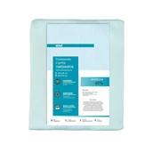 Prześcieradła dla dzieci - Prześcieradło z gumką do łóżeczka 70x140 cm niebieskie - miniaturka - grafika 1