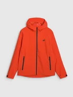 Kurtki i kamizelki sportowe męskie - 4F Kurtka przejściowa membrana 5000 męska - czerwona 3XL - miniaturka - grafika 1