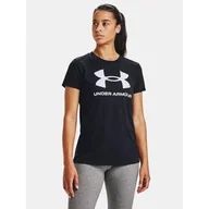 Koszulki sportowe damskie - Koszulka fitness damska UNDER ARMOUR 1356305 z krótkim rękawem - miniaturka - grafika 1