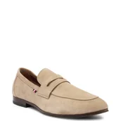 Mokasyny męskie - Tommy Hilfiger Skórzane loafersy - miniaturka - grafika 1