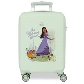 Walizki - Joumma Disney życzy bawić się z Valentino Walizka kabinowa zielona 33 x 50 x 20 cm sztywne tworzywo ABS boczne zapięcie szyfrowe 28,4 kg 2 kg 4 koła podwójny bagaż ręczny, Zielony, walizka kabinowa - miniaturka - grafika 1