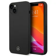 Etui i futerały do telefonów - Mercedes Nakładka do iPhone 14 6,1" MEHCP14SSILBK czarna hardcase Silicone Line - miniaturka - grafika 1