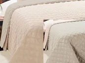 Narzuty - Euromat Dwustronna Narzuta Vigo II Różowy Łosoś Srebrno Szary 013 170x210 / 200x220 13359 - miniaturka - grafika 1