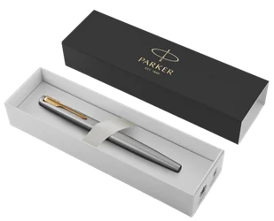 Pióro wieczne Parker Jotter GT Gold Plated Steel Nib Niebieskie (3026980309480) - Pióra wieczne - miniaturka - grafika 1