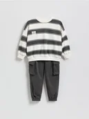 Spodenki dla niemowląt - Reserved - Bawełniany komplet - złamana biel - miniaturka - grafika 1