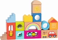 Klocki - Klocki drewniane dla dzieci Zabawki sensoryczne Goki - miniaturka - grafika 1