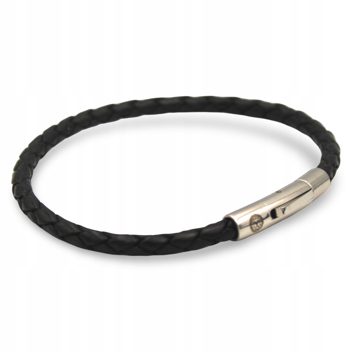 Bransoletka Męska Skórzana Skóra Stal Prezent Rozmiar - XS PARKER QUALITY