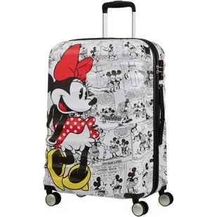 Walizka AMERICAN TOURISTER Disney Minnie Mouse Comics 67 cm Biały | Bezpłatny transport - Walizki - miniaturka - grafika 1