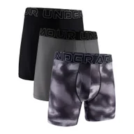 Majtki męskie - Bokserki męskie Under Armour Perf Tech Mesh Solid 6in 3Pack Grey XL - miniaturka - grafika 1