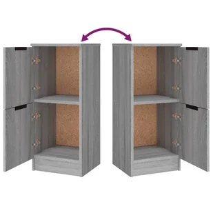 Lumarko 3-częściowa komoda, szary dąb sonoma, materiał drewnopochodny - Komody - miniaturka - grafika 12