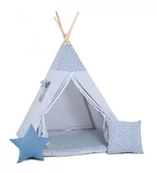 Namioty i tipi dla dzieci - Namiot tipi dla dzieci, bawełna, okienko, poduszka, epoka lodowcowa - miniaturka - grafika 1