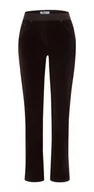 Spodnie damskie - Raphaela by Brax Damskie spodnie Pamina Soft Corduroy, Dark Brown, 40W / 30L - miniaturka - grafika 1