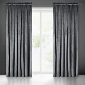 Zasłony - Zasłona MELANIE 140 x 270 cm taśma grafitowy - miniaturka - grafika 1