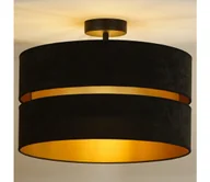 Lampy sufitowe - Duolla - Żyrandol natynkowy DUO 1xE27/15W/230V śr. 40 cm czarny/złoty - miniaturka - grafika 1