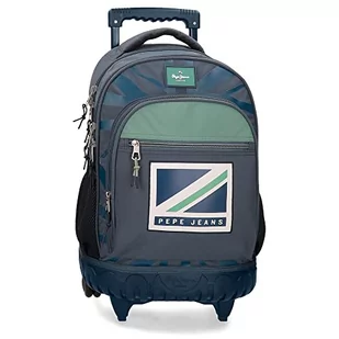 Pepe Jeans Tom Plecak 2 koła Niebieski 33x44x21 cms Poliester 30.49L, niebieski, Talla única, Plecak z 2 kołami - Plecaki - miniaturka - grafika 1