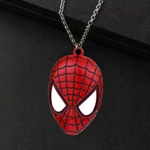 Naszyjnik łańcuszek wisiorek Spiderman pająk spider prezent streetwear Y2K - Wisiorki - miniaturka - grafika 1