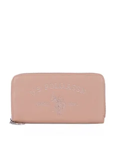 U.S. Polo Assn. Duży Portfel Damski WIUXT8413WVP Beżowy - Portfele - miniaturka - grafika 1