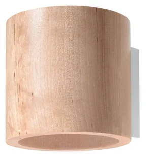 Sollux Lighting Kinkiet ORBIS naturalne drewno PEACH PUFF - Lampy ścienne - miniaturka - grafika 2