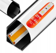 Akcesoria do oświetlenia - Profil aluminiowy do taśma Led narożny kątowy klosz 2M mleczny - miniaturka - grafika 1