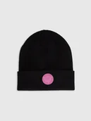 Czapki dla dzieci - 4F Czapka beanie dziewczęca - czarna Uniwersalny - miniaturka - grafika 1