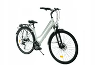 Rowery - Rower trekkingowy 28 Kands VERSO 1.0 Acera 3x7 biały D19 hydr 2025 - miniaturka - grafika 1