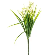 Sztuczne kwiaty - Sztuczny bukiecik konwalii, Pure biały, 40 cm - miniaturka - grafika 1
