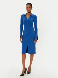 Patrizia Pepe Sukienka koktajlowa 8A1452/J129-CA37 Niebieski Slim Fit - Sukienki - miniaturka - grafika 1