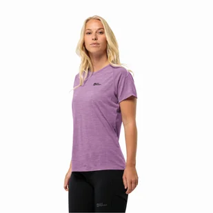 T-shirt damski Jack Wolfskin KAMMWEG S/S W velvet - XS - Koszulki i topy damskie - miniaturka - grafika 1