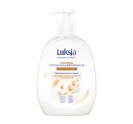 Mydła - LUKSJA Creamy & Soft Kremowe mydło w płynie Mleczko bawełniane i prowitamina B5, 500ml - miniaturka - grafika 1