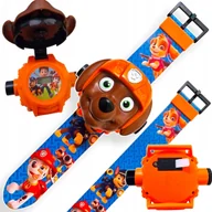 Figurki dla dzieci - PSI PATROL ZEGAREK 3D Z PROJEKOTOREM ZUMA RZUTNIK PROJEKTOR WYŚWIETLA OBRAZ - miniaturka - grafika 1
