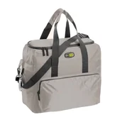Torby termiczne - Torba termiczna Kamai Gio Style na ramię, pastelowy szary, z kieszeniami i rączką do noszenia, pojemność 33L - miniaturka - grafika 1