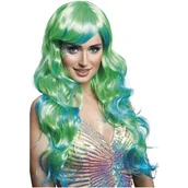 Dodatki do strojów karnawałowych - Boland Peruka party "Syrenka", zielona - miniaturka - grafika 1