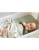 Koce i narzuty dla dzieci - Poofi Kocyk merino Kyoto beżowo-szary - miniaturka - grafika 1