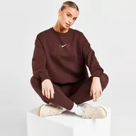 Bluzy damskie - NIKE BLUZA NSW PHNX FLC OS CREW PRNT SW - Nike - miniaturka - grafika 1