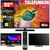 Telewizory - TELEFUNKEN Smart TV LED 55" D55U975M8CWI 4K HDR DVB-T2 BEZRAMKOWY - miniaturka - grafika 1