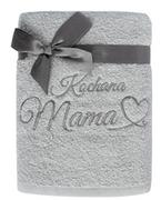 Ręczniki - Faro Ręcznik bawełniany łazienkowy 50x90 do użytku codziennego Kochana Mama - miniaturka - grafika 1