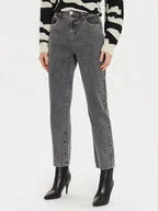 Spodnie damskie - Morgan Jeansy 242-PSIMIO Szary Straight Fit - miniaturka - grafika 1