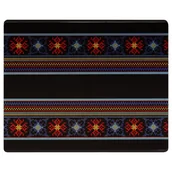 Podkładki pod mysz - Podkładka pod mysz folk krzczonowski krzyżykowy 48 x 38 cm czarna - miniaturka - grafika 1