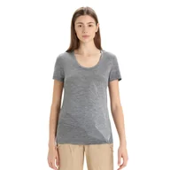 Bielizna sportowa damska - Damska koszulka Icebreaker Tech Lite II SS Tee Scoop Plume gritstone heather - M - miniaturka - grafika 1