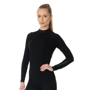 Damska koszulka termoaktywna Brubeck Extreme Thermo LS15280 black - L - Bielizna sportowa damska - miniaturka - grafika 1