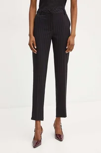 Silvian Heach spodnie INGRA damskie kolor czarny fason cygaretki high waist GPA24145PA - Spodnie damskie - miniaturka - grafika 1