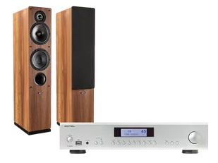 Rotel A12 MKII (srebrny) + Tesi 561 (orzech) - Zestawy stereo - miniaturka - grafika 1