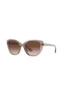 Okulary przeciwsłoneczne - Armani Exchange Okulary przeciwsłoneczne 0AX4111S damskie kolor brązowy - miniaturka - grafika 1