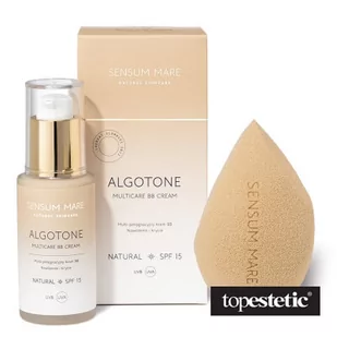 Sensum Mare AlgoTone + Ideal MakeUp ZESTAW Krem BB (kolor Natural) 30 ml + Gąbeczka do makijażu kolor piaskowy 1 szt - Kremy BB - miniaturka - grafika 1